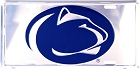 Penn State Lions Polished License Plate