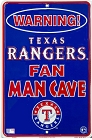 Texas Rangers Man Cave Small Parking Sign