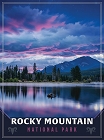 Rocky Mountain National Park Lake sunset Magnet