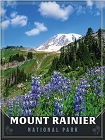 Mount Rainier Purple Flowers Metal Sign