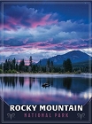 Rocky Mountain National Park Lake sunset Small Sign