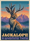 Jackalope Wyoming Thing Postcard