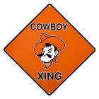 Oklahoma State Cowboys Crossing Sign