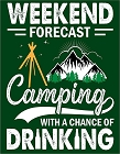 Camping Chance Metal Sign