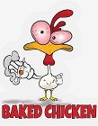 Baked Chicken Metal Sign