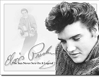 Elvis Sun Never Sets Metal Sign
