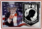 Uncle Sam POW MIA Metal Sign