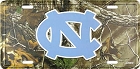 North Carolina Tar Heels Camo License Plate
