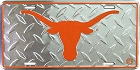 Texas Longhorns Diamond License Plate
