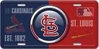 St Louis Cardinals License Plate