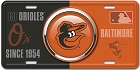Baltimore Orioles Bullseye License Plate