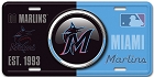 Miami Marlins Bullseye License Plate