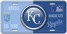 Kansas City Royals Bullseye License Plate