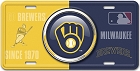 Milwaukee Brewers Bullseye License Plate