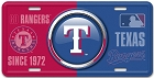Texas Rangers Bullseye License Plate