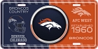 Denver Broncos Bullseye License Plate