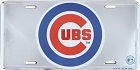Chicago Cubs Polished License Plate