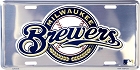 Milwaukee Brewers Polished License Plate