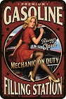 Gasoline Filling Station Pin Up