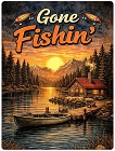 Gone Fishin Cabin Small Sign