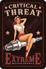 Critical Threat Extreme Pin Up Small Sign