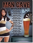 Man Cave Rules Metal Tin Sign