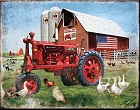 Farmall Big Red Metal Sign