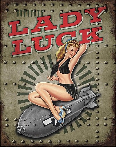 Legends - Lady Luck Metal Sign