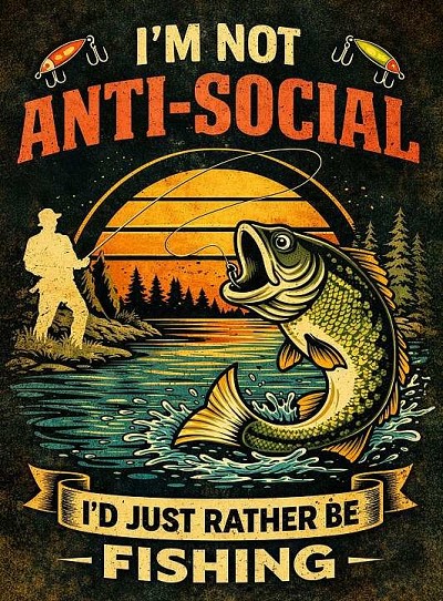 Anti-Social Fishing Small Sign