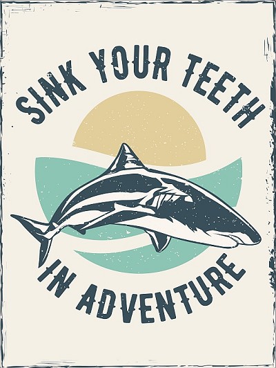 Shark Teeth Adventure Magnet