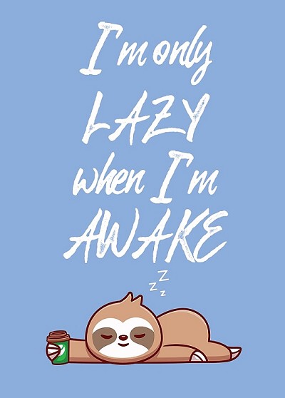 I'm Only Lazy Magnet
