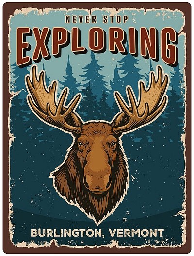 Moose Exploring Magnet