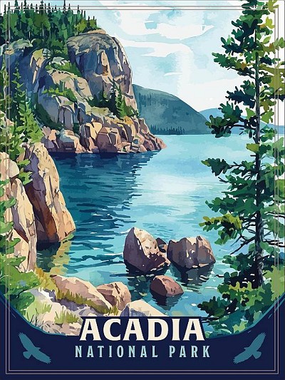 Acadia Bay Magnet