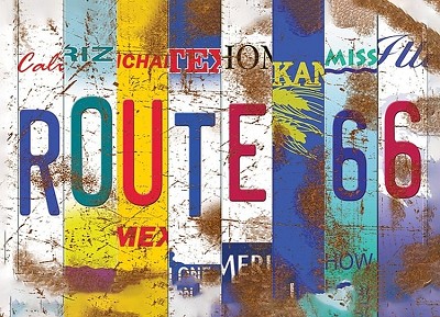 Route 66 State Plates Magnets