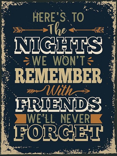 Nights to remember Metal Sign