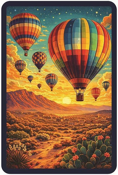 Hotair Balloons Metal Sign