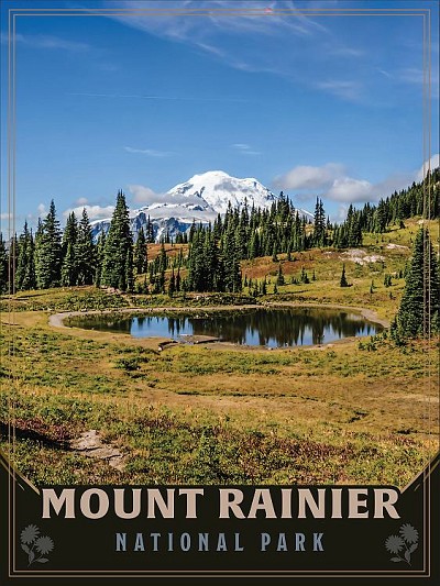 Mount Rainier 1 Metal Sign