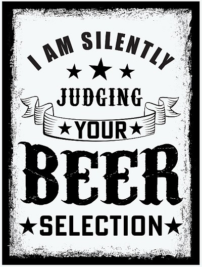 Judging Beer Small Sign
