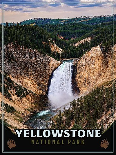 Yellowstone Falls Magnet