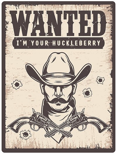 I'm your huckleberry Small Sign