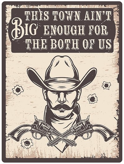 Big enough for both Small Sign