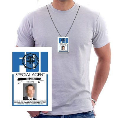 FBI Redacted ID Necklace