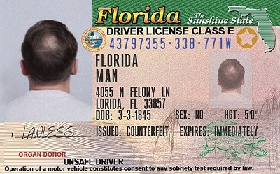 Florida Man ID License 