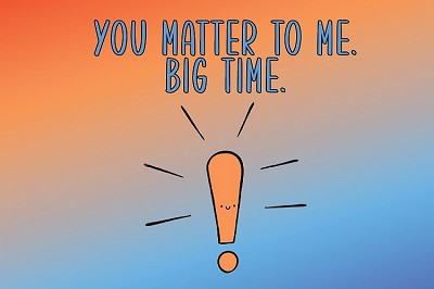You Matter Big Time Pocket Hug