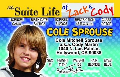 Cole Sprouse ID