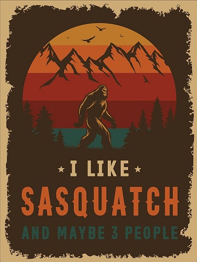 I like Sasquatch Postcard