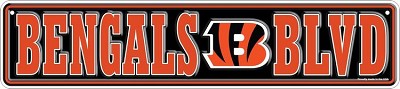 Cincinnati Bengals Small Street Sign