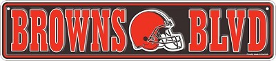 Cleveland Browns Small Street Sign