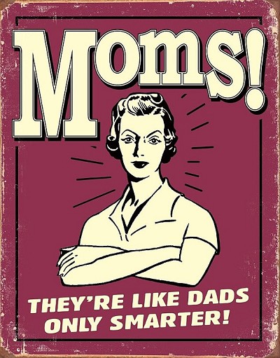 Mom's - Like Dads Metal Sign