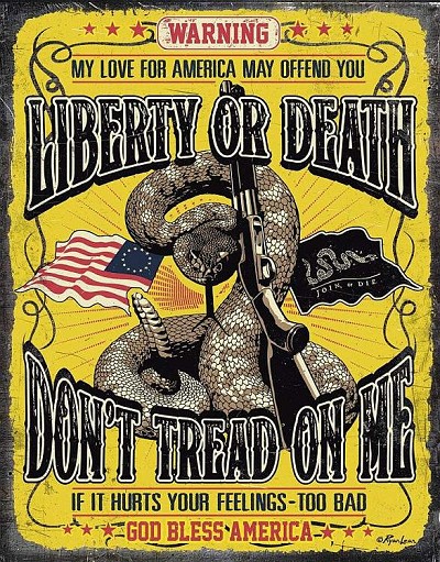 Don't Tread On Me - Warning Metal Sign